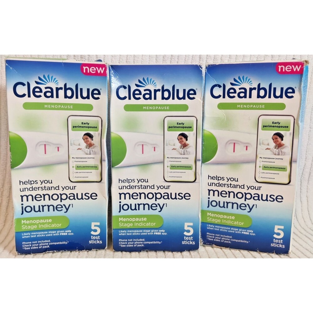 Clearblue Menopause Detection Stage Indicator - 3count New in Box/Sealed